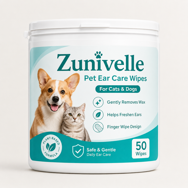 Zunivelle™Pet Ear Cleaner Finger Wipes🐾A Softer Way to Clean